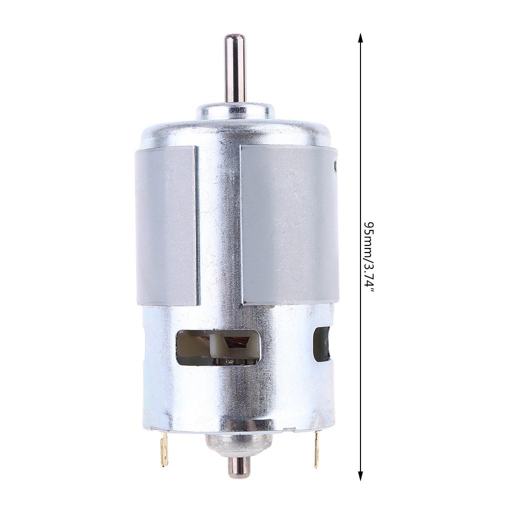 DC Motor 12V-24V 775 Motor Ball Bearing Large Torque High Power Low Noise Motor for Polishing Drilling Electrical To