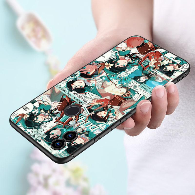 Genshin Impact Anime Case For Huawei Honor 10X Lite 7A 7S 8A 8S 8C 8X 9A 9C 10i 20i 30i 20S 20E 9X Pro 10 8 Lite Black Cover