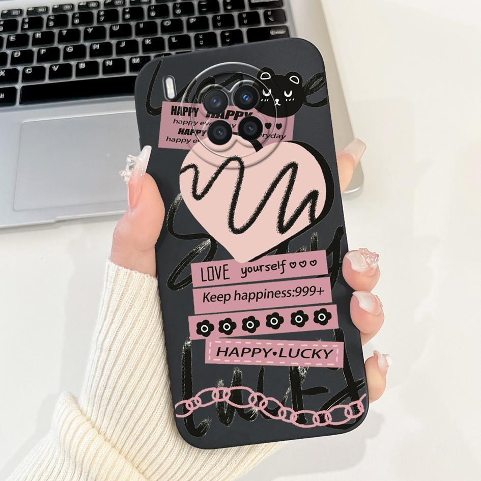 Cartoon Case For Honor 50 Lite Cover Huawei Nova 8i Phone Case Cute Daisy Panda Soft TPU Back Cover For Honor50 Lite Nova8i Capa