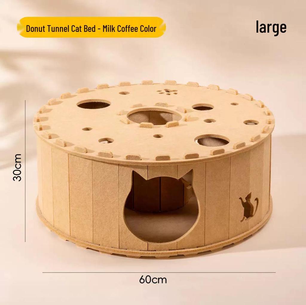 Cat Maze Tunnel & Nest: Sleep, Scratch, & Play Toy for Cats