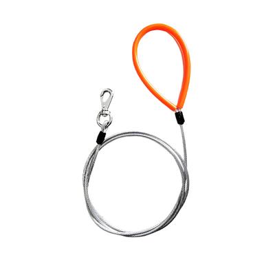 Steel Wire Pet Walking Leash Tear-resistant Smooth 360 Degree Rotary Anti-rust Training Harness Choker Accessories