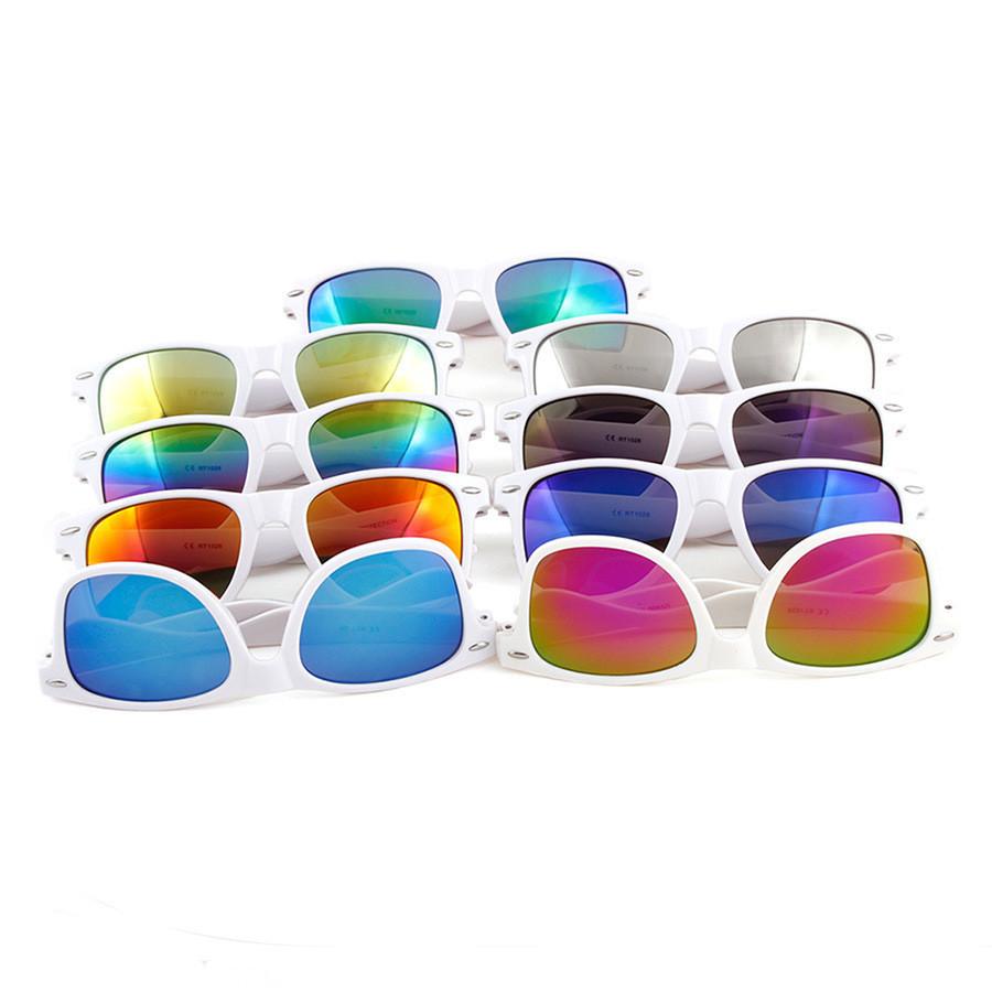 Brand cool sunglasses New white pc frame Glasses Men Women Sun Glasses Sun Goggles Eyewear Unisex Sunglasses