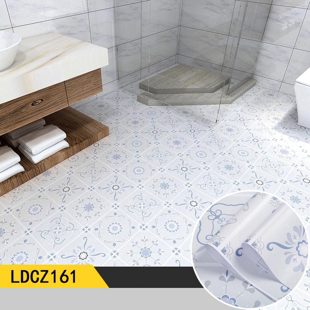 Bathroom Home Decoration Waterproof Floor Sticker Anti Slip Floor Sticker Long Lasting Durability Use Self-adhesive Waterproof