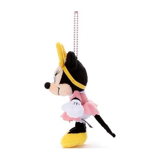 TAKARATOMY A.R.T.S Disney Character Disney100 Mickey Classics Ball Chain Mascot Minnie Mouse Plush Toy Height Approx. 15cm