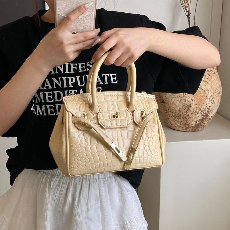 Versatile Style Popular Personality Casual Handbag Female Crocodile Pattern Trend Niche Design Messenger Bag