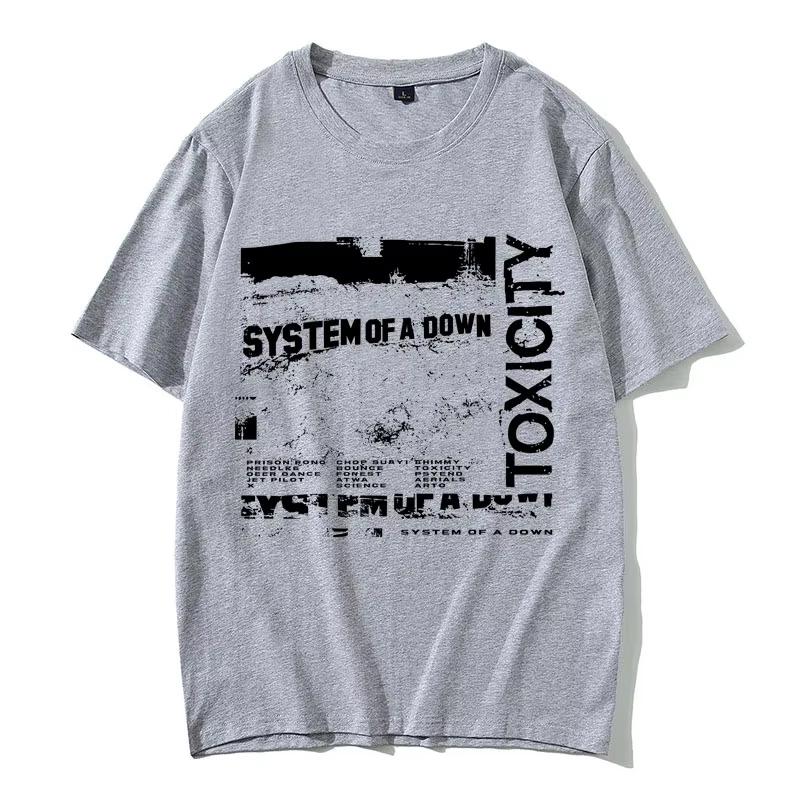 2026 System Of A Down Toxicity Album Graphic Unisex Unisex Gothic Rock Oversized Streetwear Unisexs 90s Alternative Metal Tees