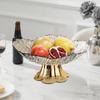 Fruit Bowl with Pedestal, Tray, Practical And Portable, Modern Centerpiece for Storing Snacks,