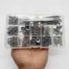 254 Pieces Guitar Screw Kits 9 Types Assortment Set with Springs for Guitar Bridge, Pickguard, Tuner, Switch, Neck Plate