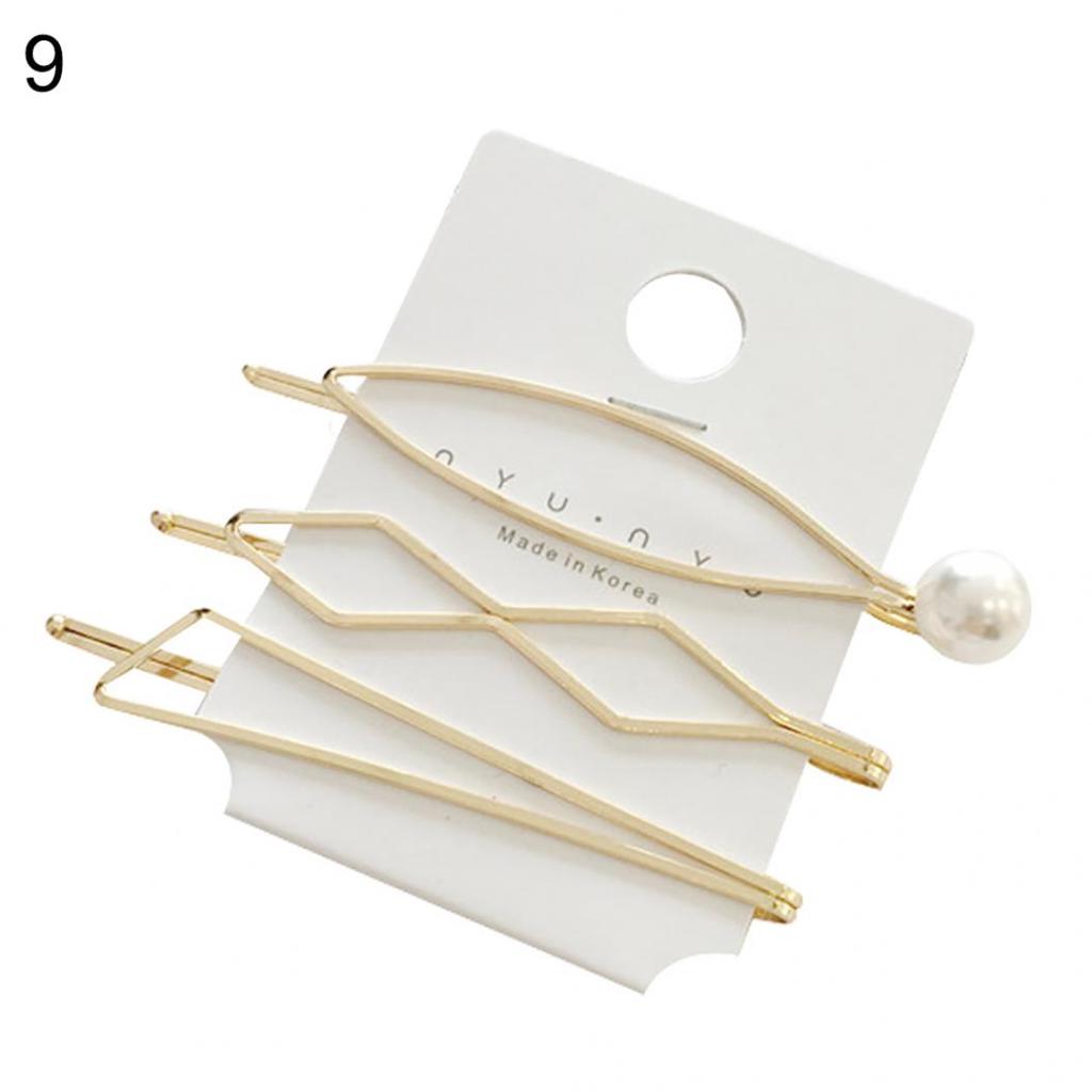4 Teile/satz Süße Faux Perle Metall Haarspange Frauen Haar Seite Clip Haarnadel Kopfbedeckung