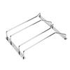 Dianoo Wine Glass Rack, Under-Cabinet Hanging Wire, Stemmed Glass Rack Holder with Screws, Chrome Finish, 27cm, 2 Rows