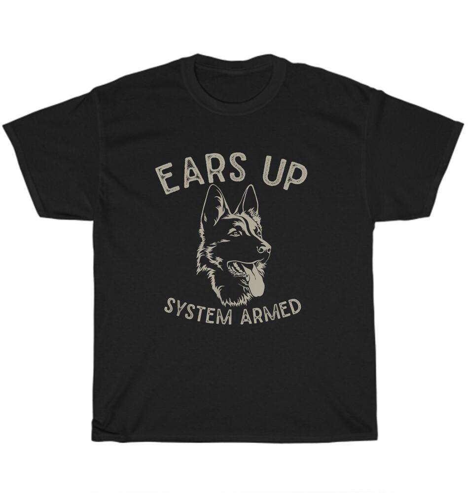 German Shepherd Dog Ears Up System Armed Dogs Pet Puppy Animal Lover T-Shirt S разноцветный