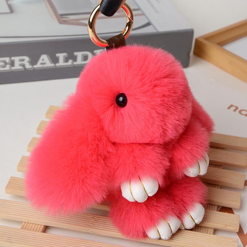 14CM Coniglio Peluche Carino e Soffice Pompon di Peluche Coniglietto su Borsa Portachiavi per Auto Gioiello Femminile Bambole per Feste Fascino per Borsa Regalo Ragazze