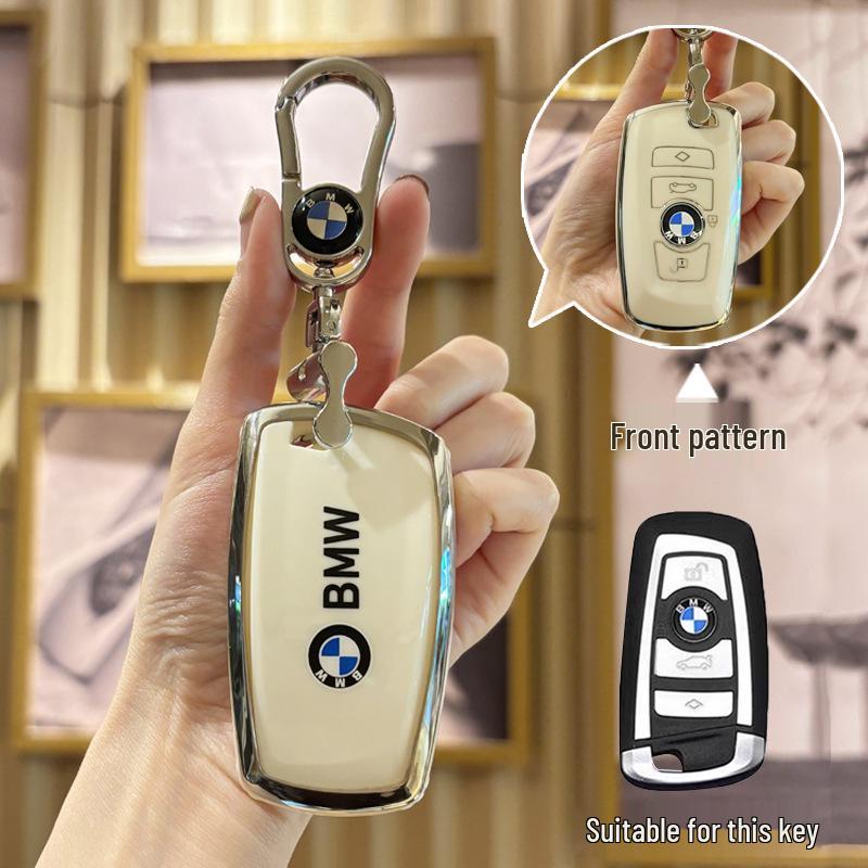 BMW Key Cover for 3, 5, X1, X2, X3, and X5 Series - Fits 1 Series, 320li, 325li, 530 Models.