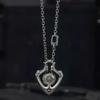 Collana Ciondolo Ingranaggio Rotante Meccanico Retro Punk EDC da Esterno Regalo Creativo da Uomo