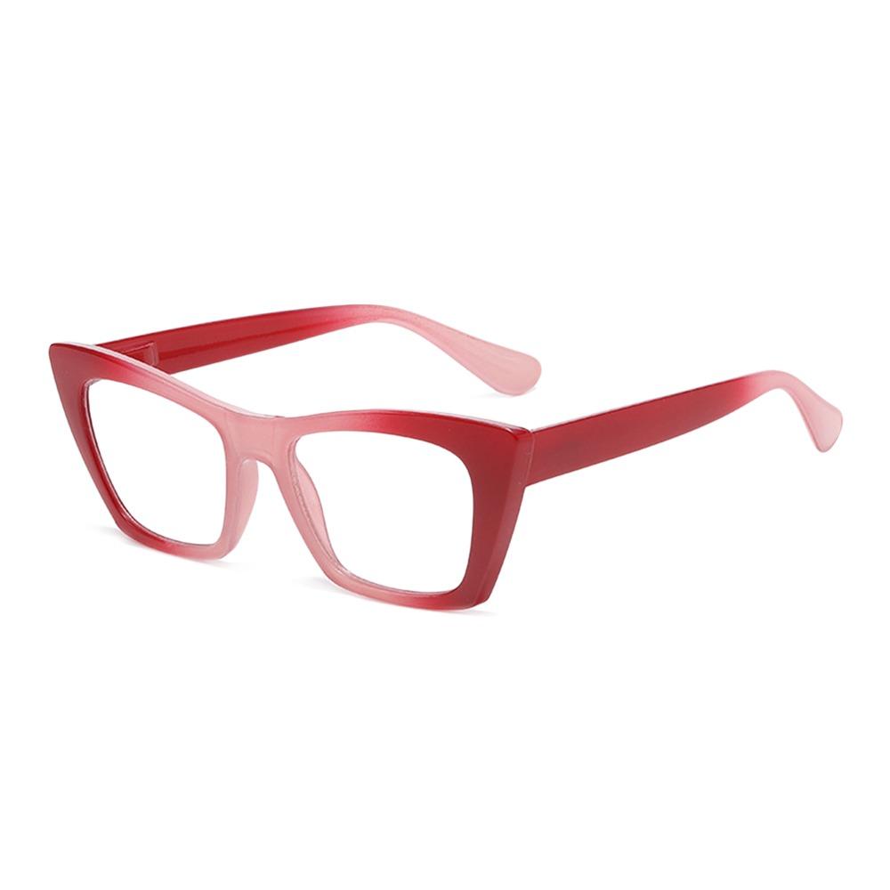 

Blue Ray Blocking Anti-Blue Light Reading Glasses Eye Protection Ultralight Presbyopia Eyeglasses Cat Eye Vintage Strength 250 червоний