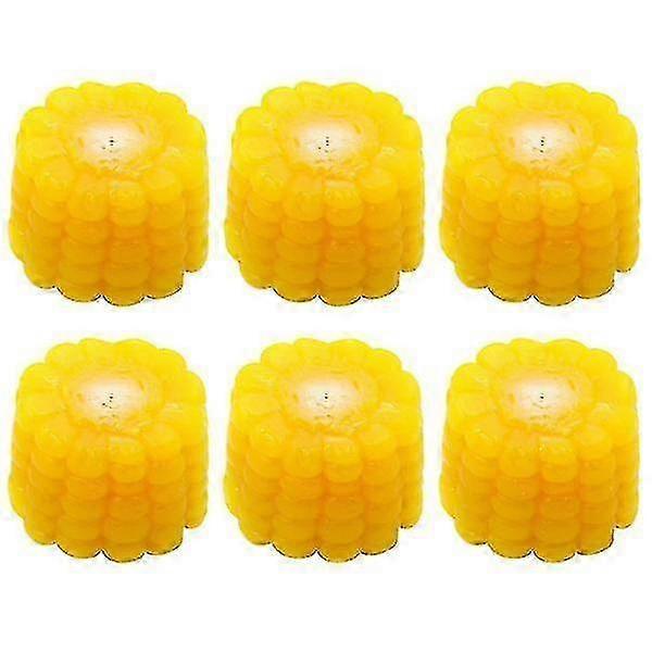 6 Artificial Corn Chips, Small Corn Decorations, Farmhouse Corn Props