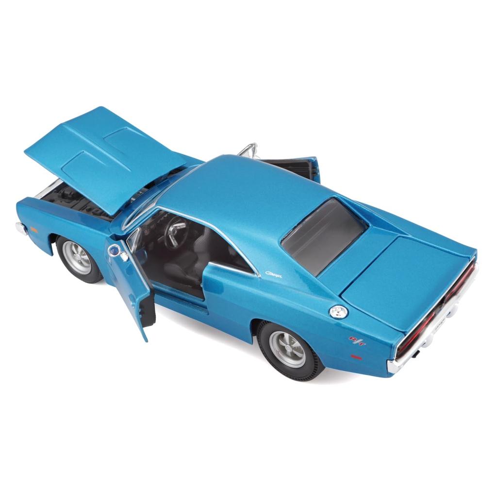 1969 Dodge Charger Blue Diecast Model Car R/T 125