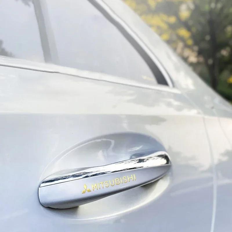 czajbk1 For Mitsubishi Outlander Lancer 9 10 ASX L200 Eclipse Pajero Canter Ralliart Mirage Car Door Handle Whole Body Decor Stickers