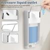 500ml Wall Mount Shower Soap Dispenser Aluminium Bathroom Shampoo Shower Gel Dispenser Toilet Kitchen Storage Bottle