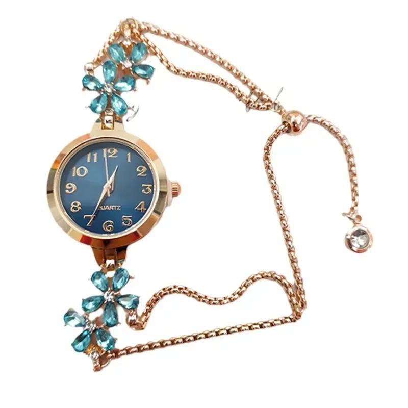 Woman Watches Brand Vintage Rhinestone Quartz Watches Bracelet Ladies Wristwatch Luxury Relógio Feminino Montre Femme reloj