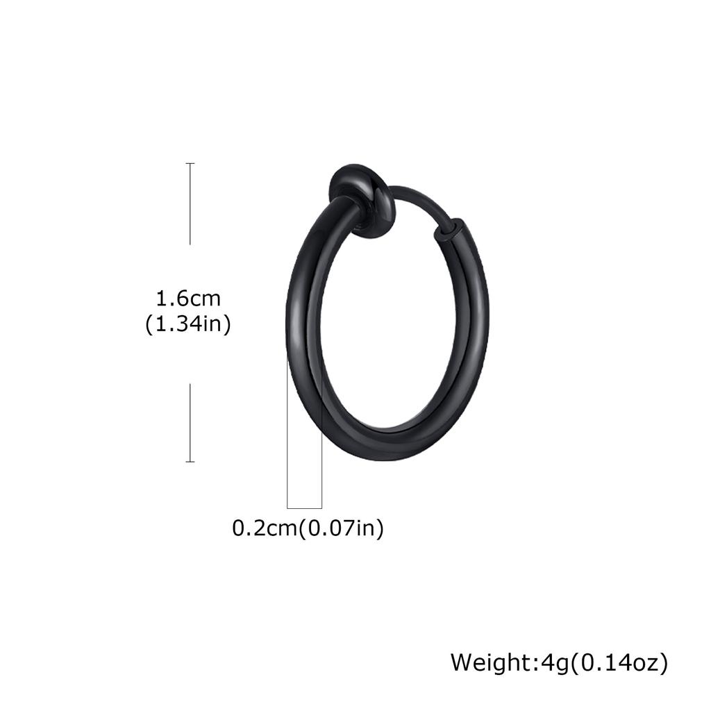 Classic Stainless Steel Rivet Clip Earring for Men Women,Anti Allergy Non-pierced Huggies Earrings,Rock Punk Jewelry Gift