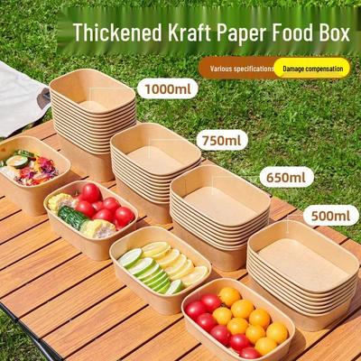 Neuling-Spezial: Sparen Sie 5 Yuan auf Einweg-Lunchboxen aus Kraftpapier für Lebensmittel- und Picknickverpackungen