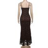 Women's Sexy Spice Fashion Suspenders Lace Design V-neck Wrap Hip Dress