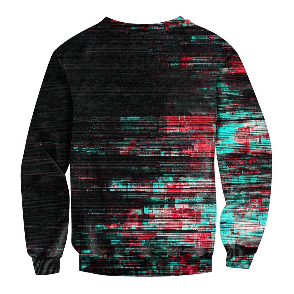 Men's Casual Fashion Printed Round Neck Pullover Sweatshirt