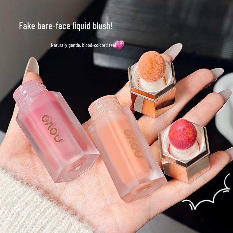 NOVO Hydrating Liquid Blush: Oxygen Plumping, Low Saturation, Brightening & Whitening Cream for Contouring.