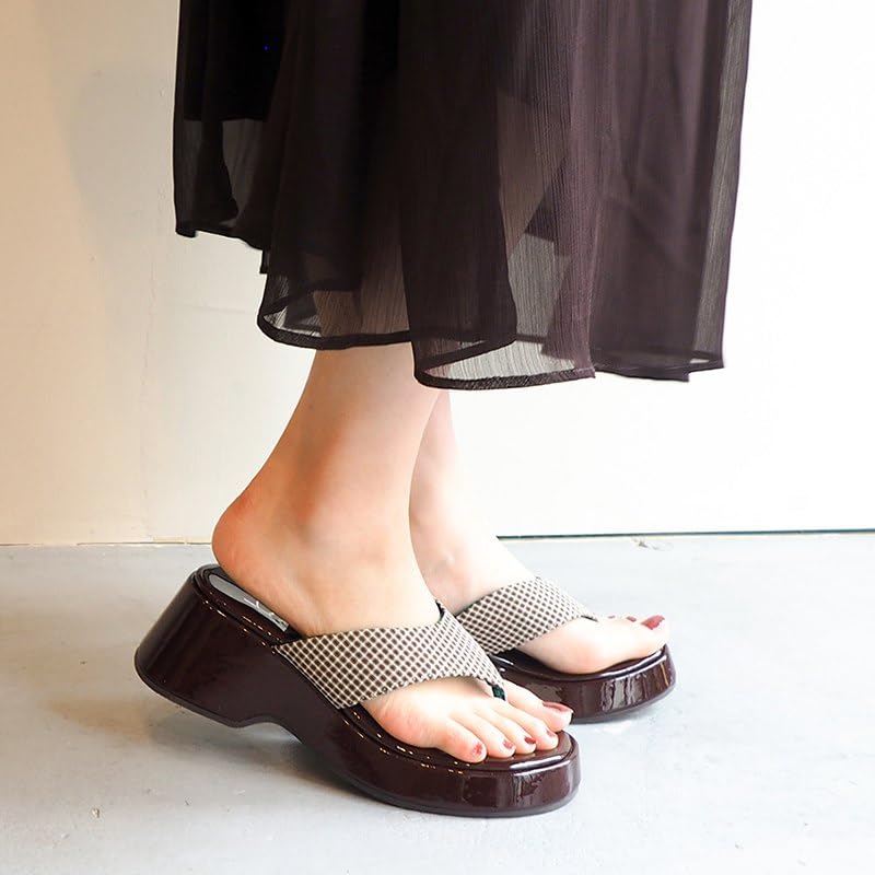 Platform Geta Thong Sandals Uncle Ashinaga Japanese Shoe [Uncle