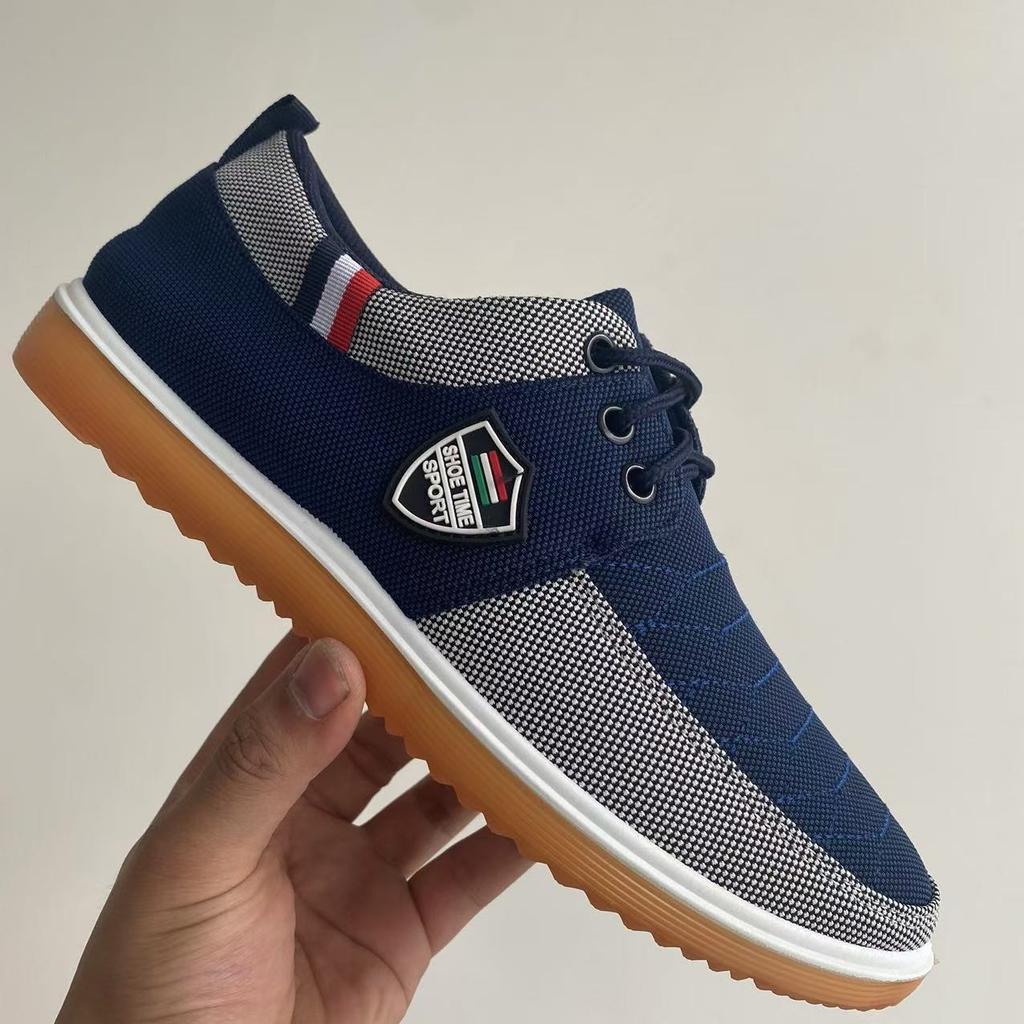 Fashion Men's Canvas Shoes Light Walking Flats Casual Sneakers Men Lace Up Vulcanize Shoes Soft Sole Driving Shoes Zapatillas