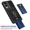 Suitable for Samsung A55 Card Magnetic Ring Protective Case S25 Ultra Push and Pull Glasses Mobile Phone Case