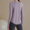 Women's Quick-Drying Long-Sleeve Sports Top for Spring Running and Yoga