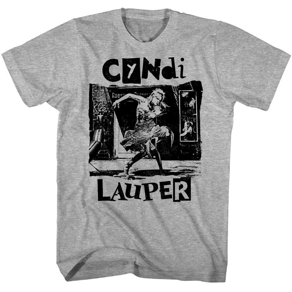 Cyndi Lauper Mens T Shirt Torn Note Dance Vintage Music Tees Summer Mens and Womens Loose and Breathable Tshirt Top S