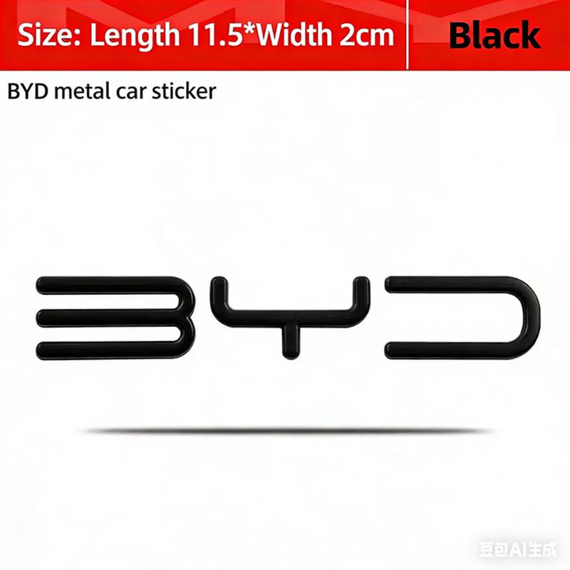 3D Metal BYD Logo Car Emblem Badge Rear Trunk Sticker Accessories For BYD Atto 3 Shark 6 Seal U Dmi Dolphin Sealion 7 Song Plus