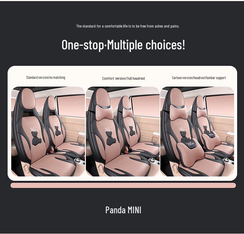 Full Surround Cartoon Car Seat Cover for Geely Panda Mini - Fits 23 Models