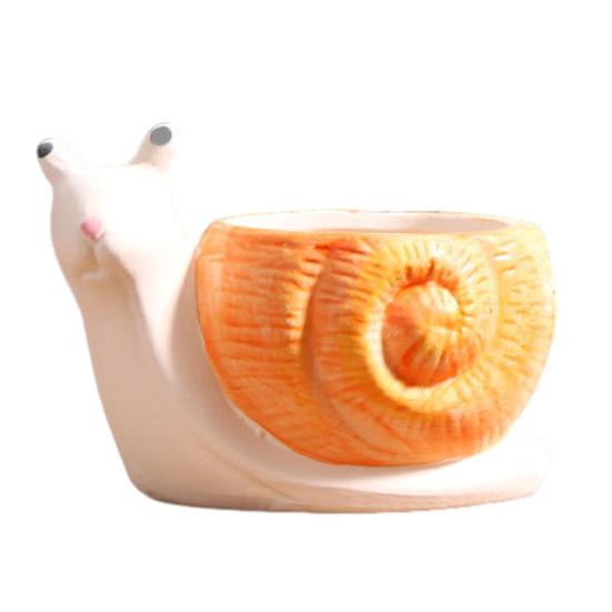 Cartoon Duck Rabbit Fox Bird Fish Shape Flower Pot Ceramic Plants Container Ornament Figurine Decorative Planter