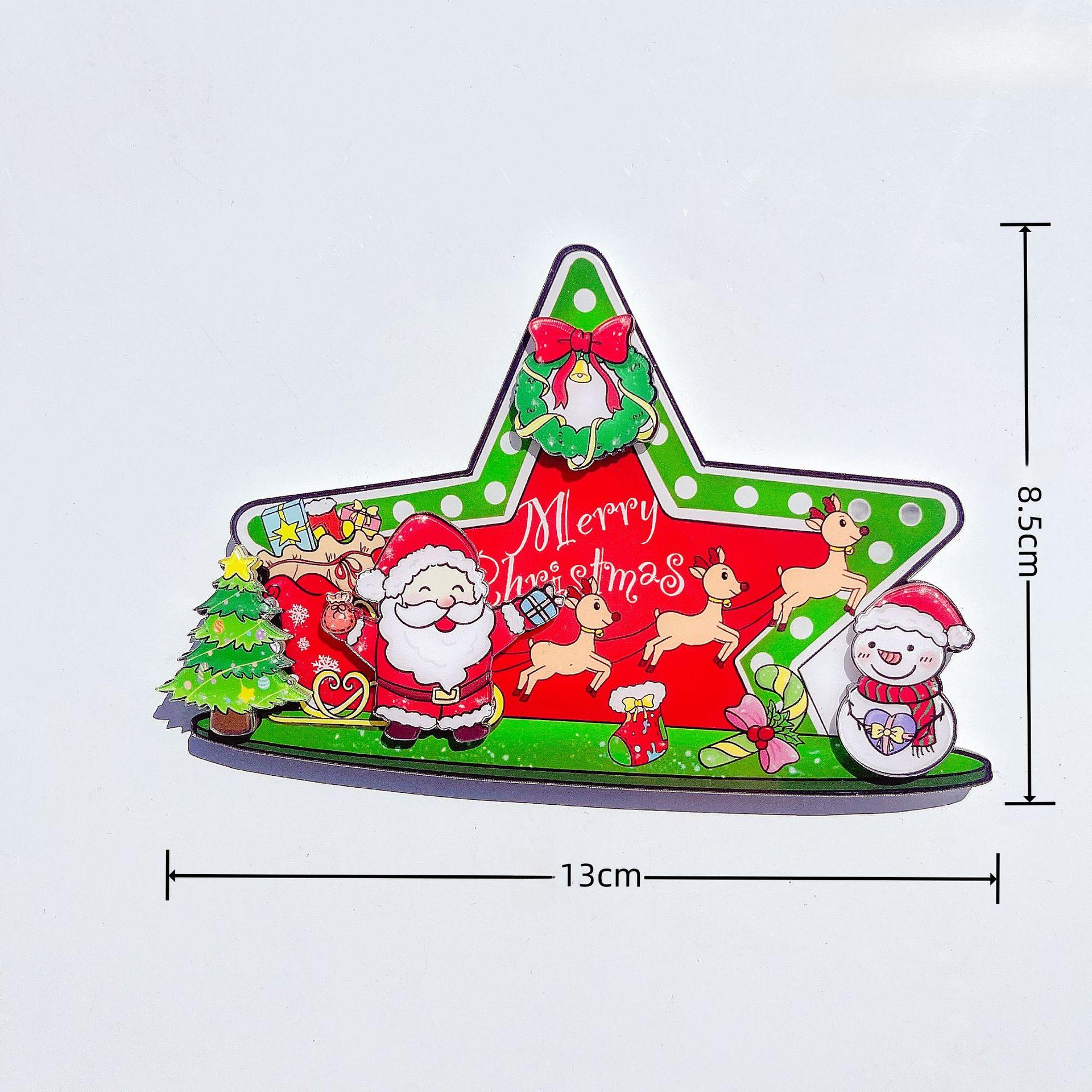 

Рождественский старик трехмерный стикер на холодильник креативный магнит новогоднее украшение для дома снеговик магнитный стикер
