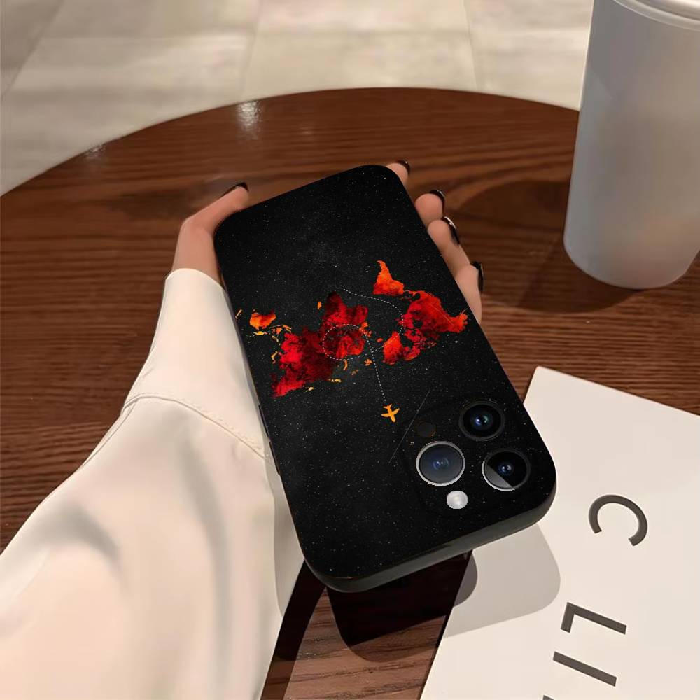 

Airplane Line Phone Case For iPhone 17,16,15,14,13,12,11,Pro,Max,Plus Shockproof Cover iPhone11PROMAX