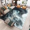 Heavenly Angels Carpet Mat Divine Light Celestial Earth Living Room Rug with Ethereal Clouds Design Home Decoration Bedroom