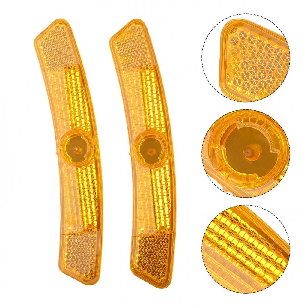 Clip Bicycle Reflectors Front Rear Mount Reflective