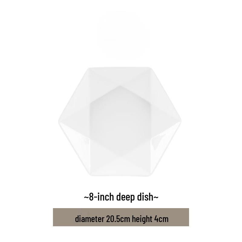 Mo De Lan Ka Minimalist Pure White Ceramic Tableware Collection