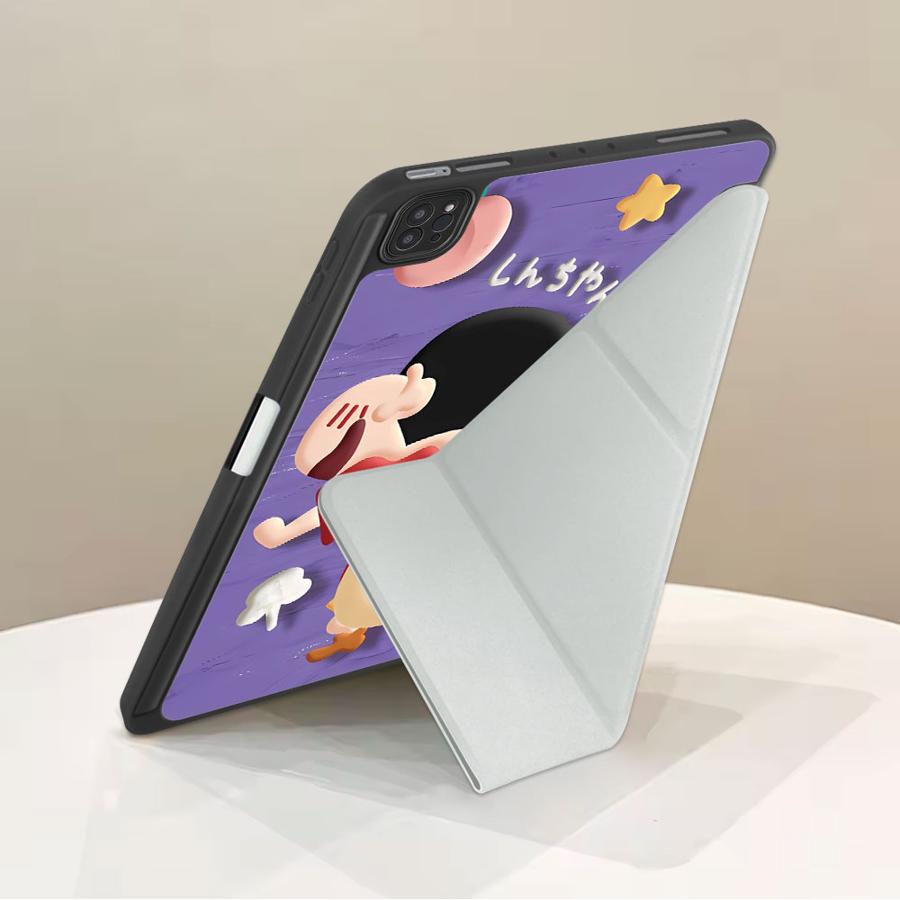 Cra-yons Shin-chans Funny Tablet Case For iPad Air 4 5 M3 M2 1 2 M4 11inch Mini 6 7 Pro 2025 Pro 11th 10th 9th 8th 7th 12.9inch