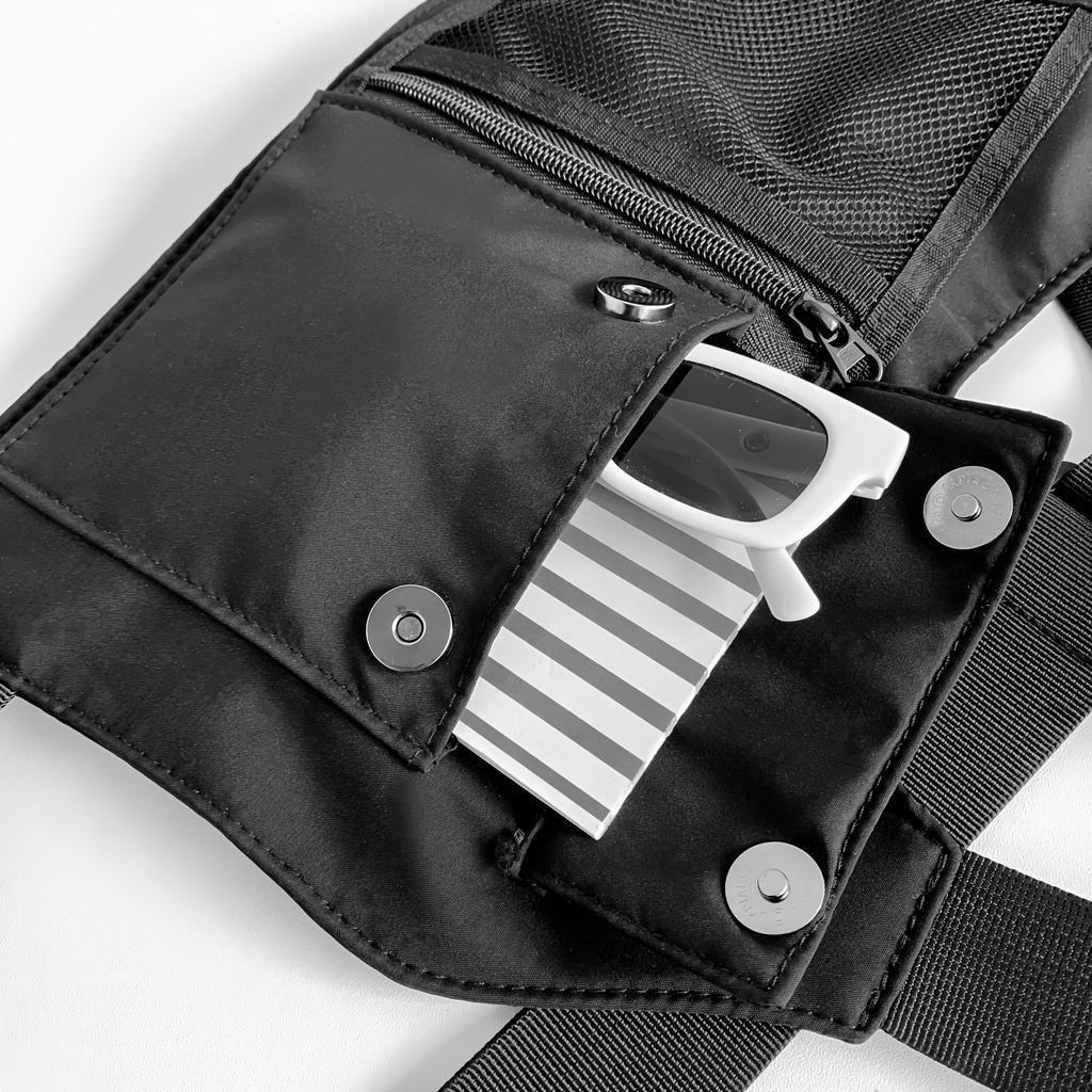 Multifunctional Vest Backpack, Minimalist Chest Bag with Cool Street Style