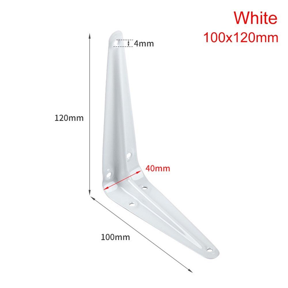 

1 шт. Настенный подвесной треугольный кронштейн-поддержка для полки 4-14 дюймов, угловой кронштейн для крепления White 100x120mm