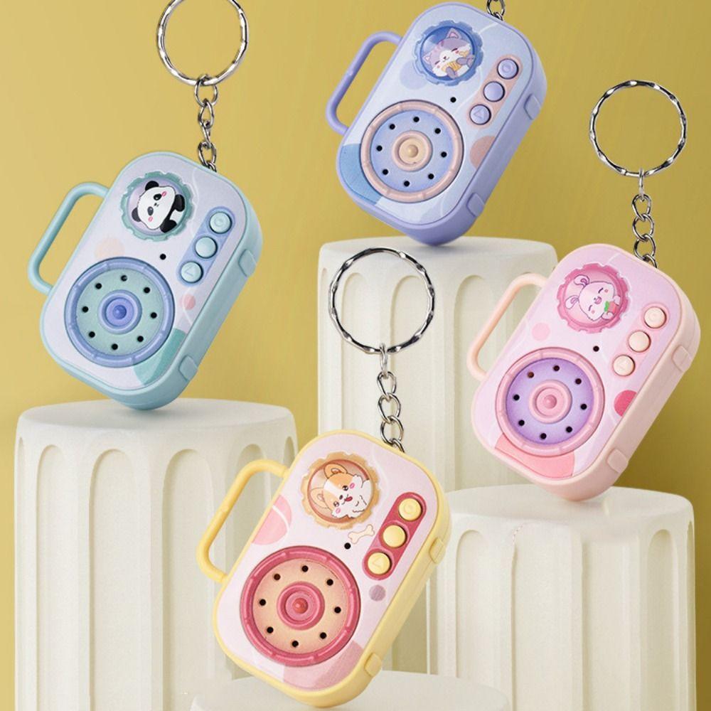 Multi-color Recorder Keychain Cartoon Animal Bag Ornament Creative Recorder Key Chain  Gift