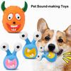 Cartoon Aliens Dog Chew Toy Bite Resistant Squeaky Latex Demon Aggressive Chewers Interactive Toy Small Medium Large Dogs Teething Cleaning Toy
