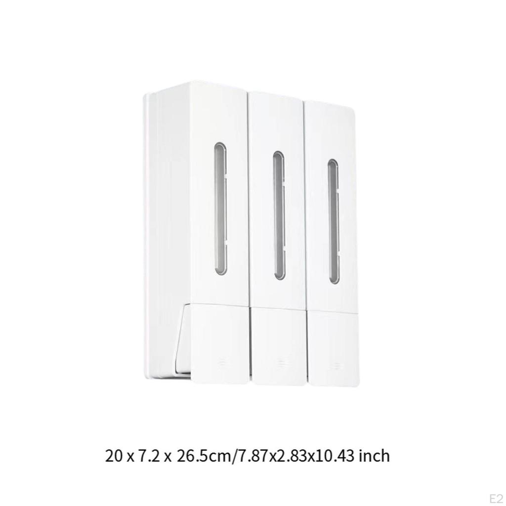 3 Chamber Shower Soap Dispenser for Shampoo And Conditioner