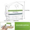 Suction Cup Bird Feeder Acrylic Food Box With Removable Tray And Drain Hole Clear Window Bird Feeder For Observation Elderly
