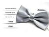 Solid Color Formal Wedding Bow Tie for Men - Customizable Logo and Multi-Color Options